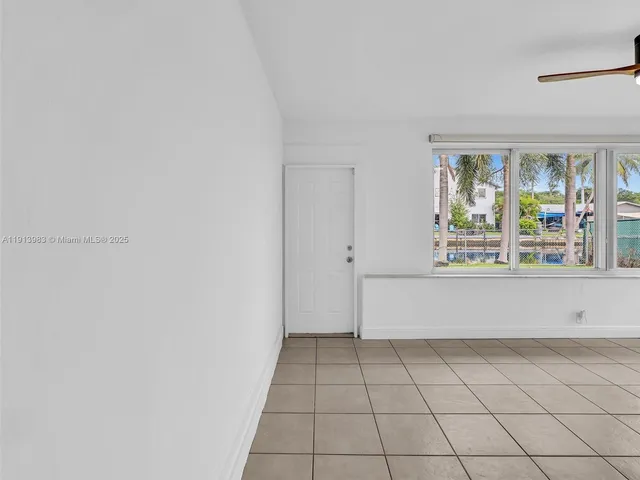 a view of a garden with a slide