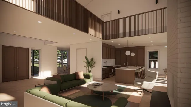 a kitchen with a table and chairs in it