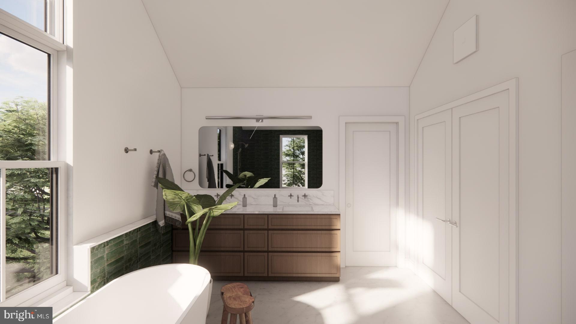 410 Sandy Bank Road Media, PA 19063 - Photo 28 of 32 a room with a sink a mirror and a toilet