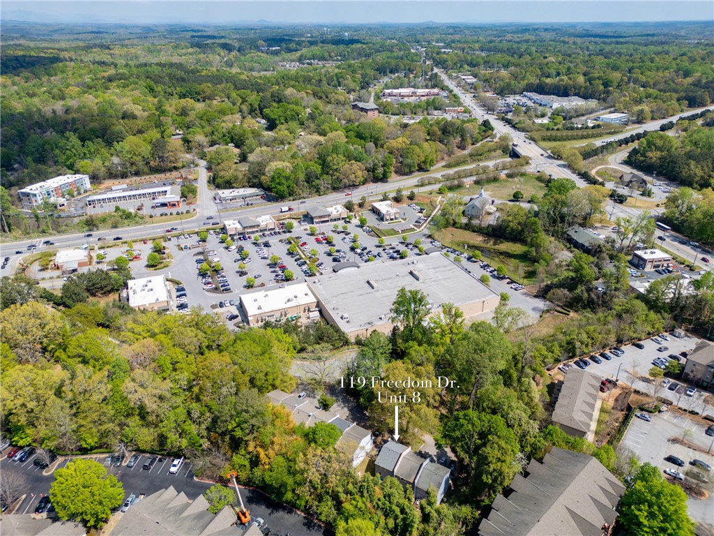 119 Freedom Drive, Unit 8 Clemson, SC 29631 - Photo 30 of 39 This elevated perspective showcases the surrounding landscape and nearby amenities.