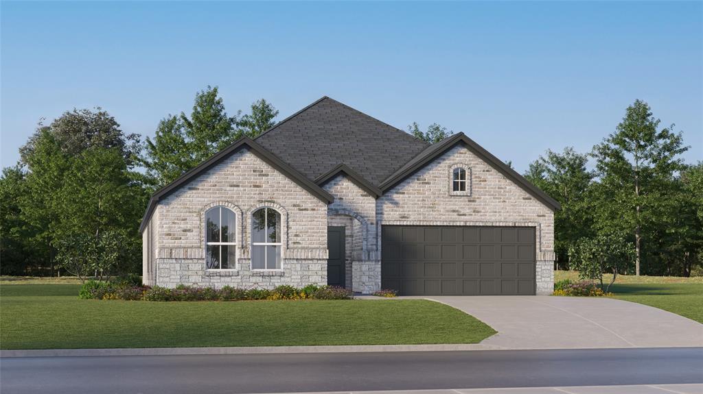9105 Schram Road Fort Worth, TX 76179 - Photo 1 of 1 Single-story residence featuring a combination of light-colored brick and stone veneer