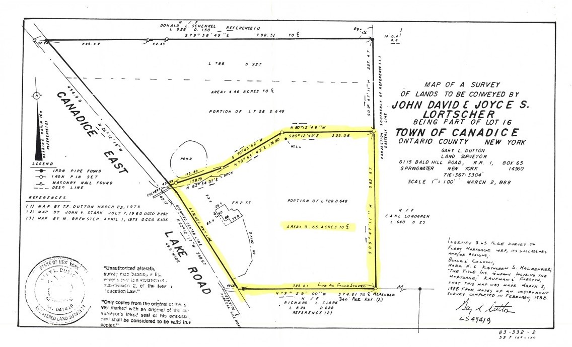 5663 Canadice Lake Road Canadice, NY 14560 - Photo 46 of 46 Survey
