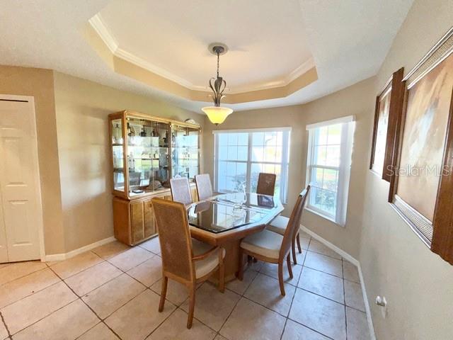 319 Green Reed Road DeBary, FL 32713 - Photo 5 of 21 a dining room with furniture a chandelier and wooden floor