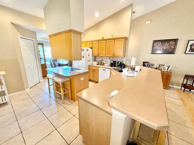 319 Green Reed Road DeBary, FL 32713 - Photo 8 of 21 a kitchen with a sink a stove and chairs