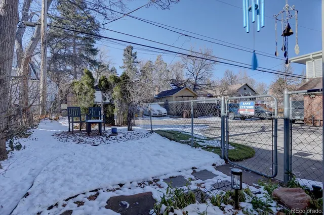 a view of a porch with furniture