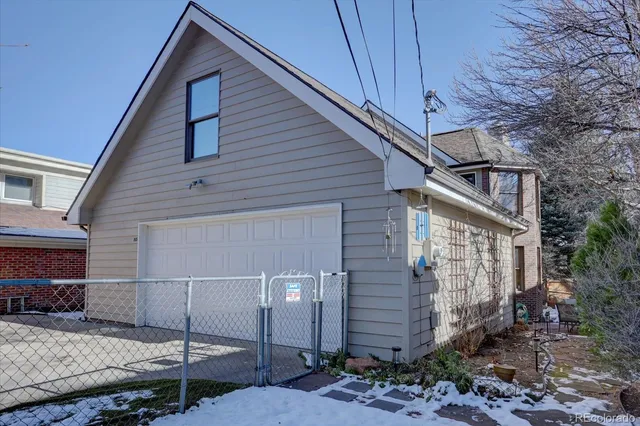 a backyard of a house
