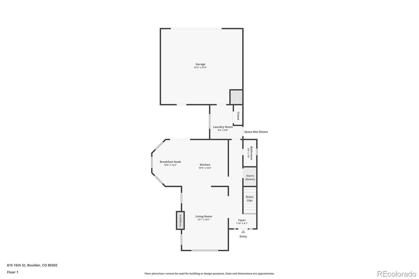 815 16th Street Boulder, CO 80302 - Photo 45 of 47 a picture of floor plan