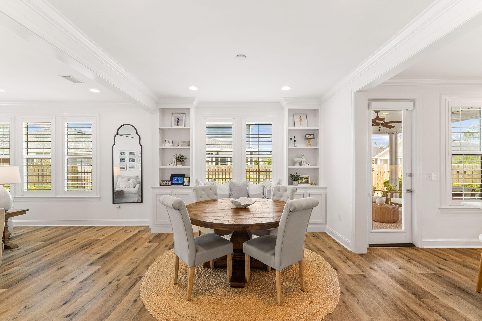 12 Roundwood Dr Inlet Beach Inlet Beach, FL 32461 - Photo 32 of 57 a view of a dining room with furniture and wooden floor