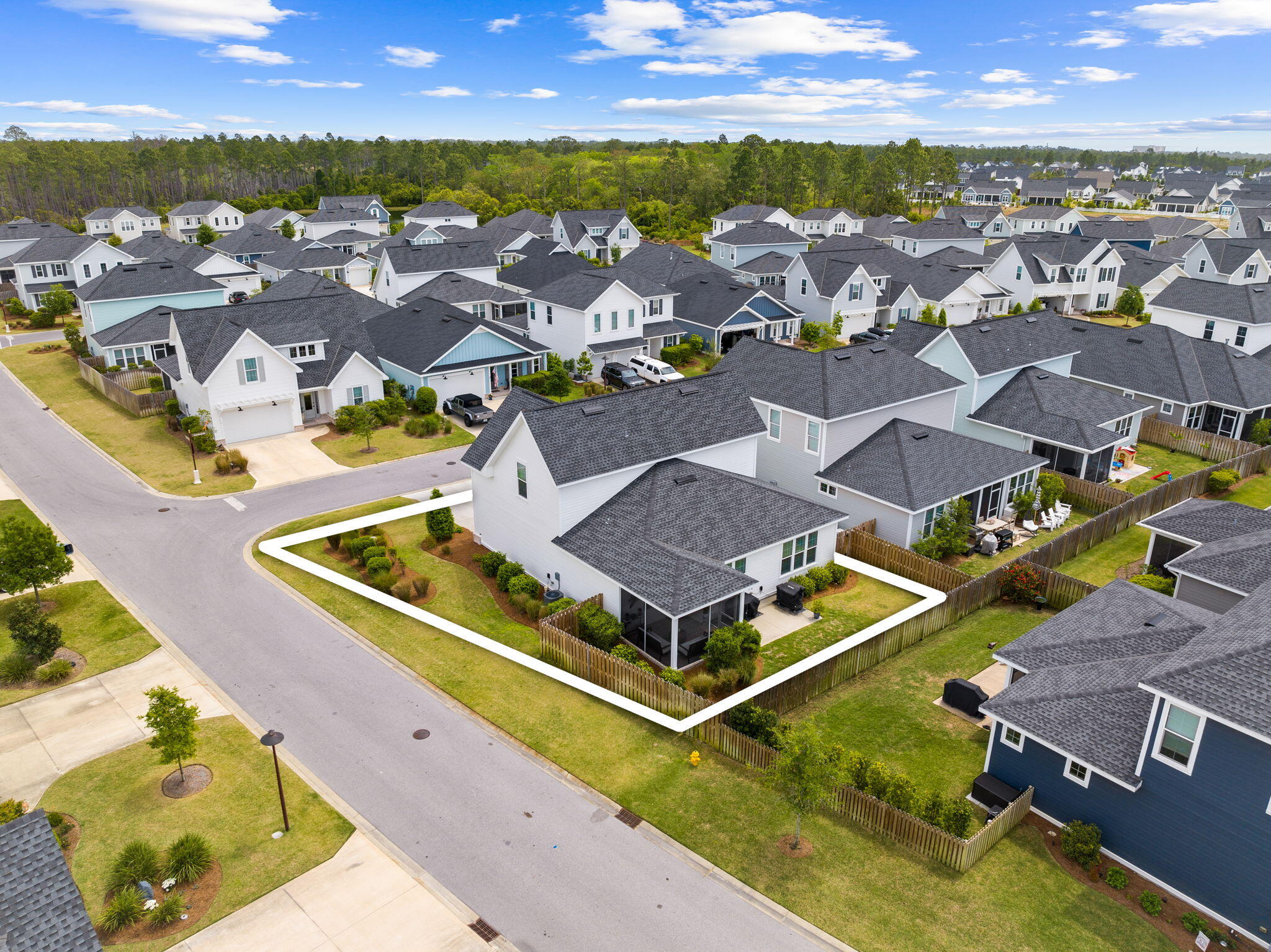 12 Roundwood Dr Inlet Beach Inlet Beach, FL 32461 - Photo 7 of 57 an aerial view of residential houses with outdoor space