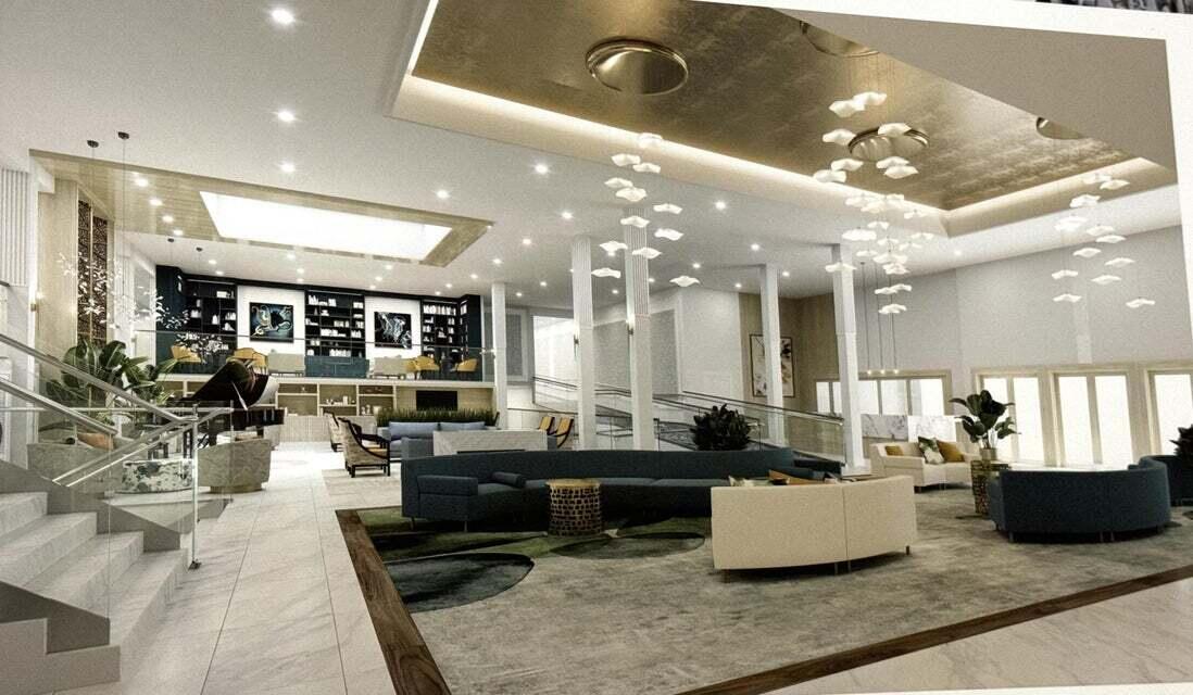 9976 Seacrest Circle, Unit A Boynton Beach, FL 33437 - Photo 47 of 48 a living room with lots of furniture and a large mirror