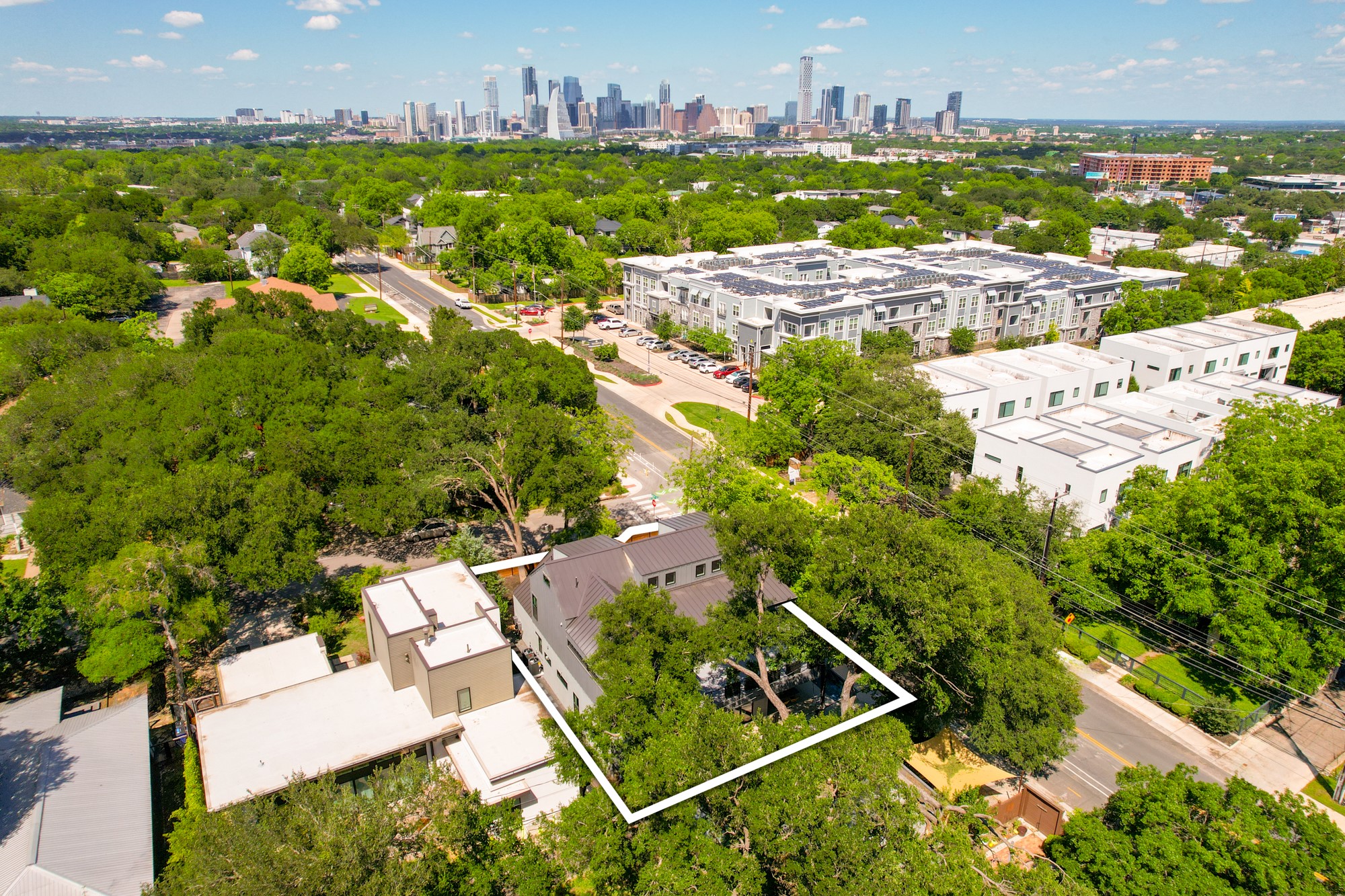 2300 Bluebonnet Lane Austin, TX 78704 - Photo 40 of 40 an aerial view of residential houses with outdoor space