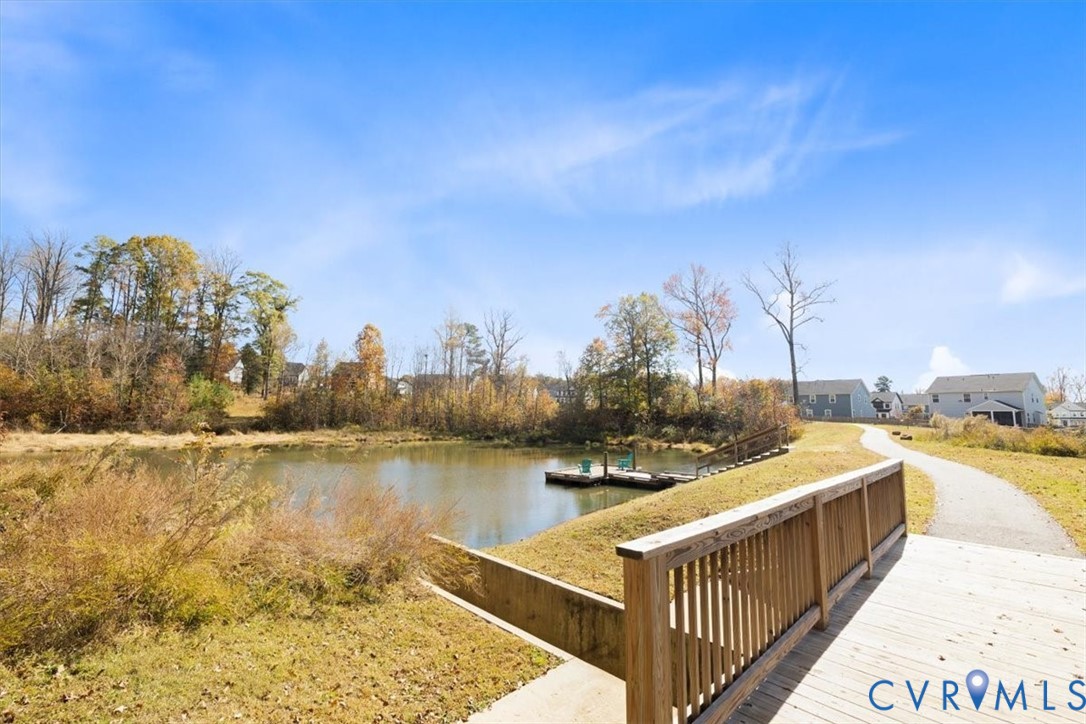 9002 Spring Green Loop Mechanicsville, VA 23116 - Photo 30 of 47 Dock area with a water view
