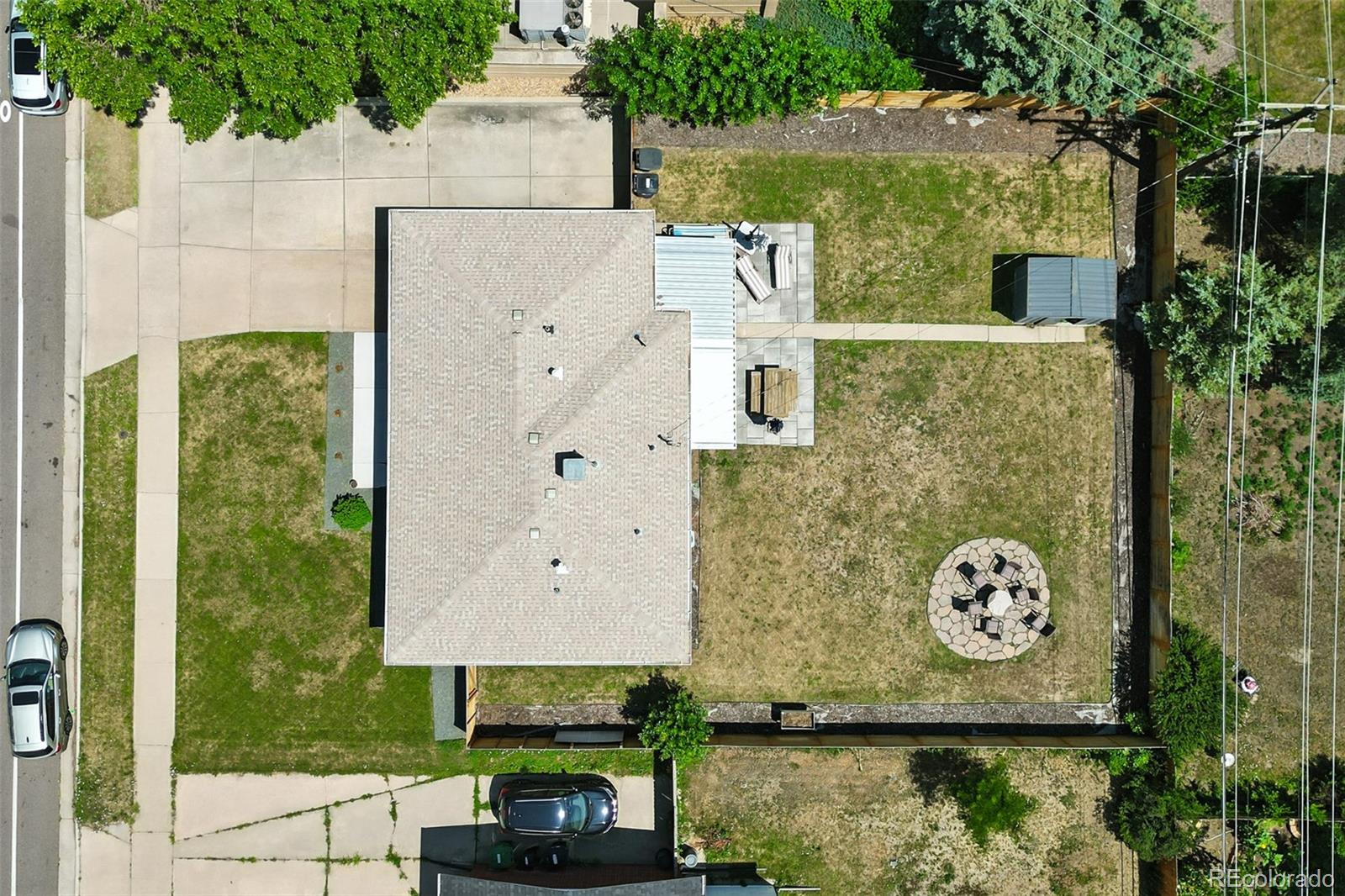 2714 South Raleigh Street Denver, CO 80236 - Photo 34 of 34 aerial view of a house with a garden