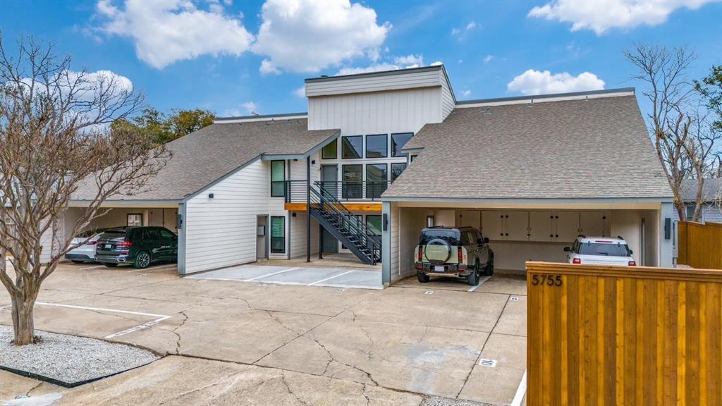 5755 Phoenix Drive, Unit A Dallas, TX 75231 - Photo 24 of 28 a view of a car park in front of house