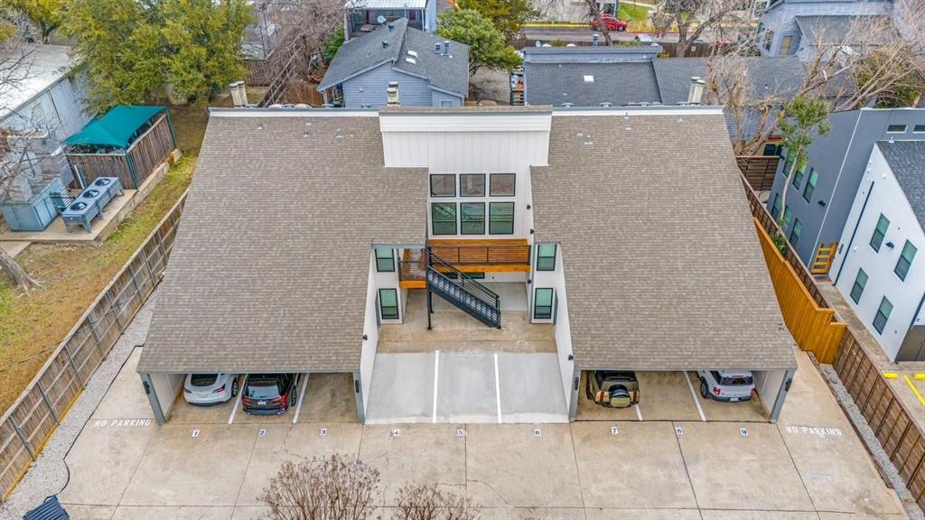 5755 Phoenix Drive, Unit A Dallas, TX 75231 - Photo 27 of 28 an aerial view of a house with large windows