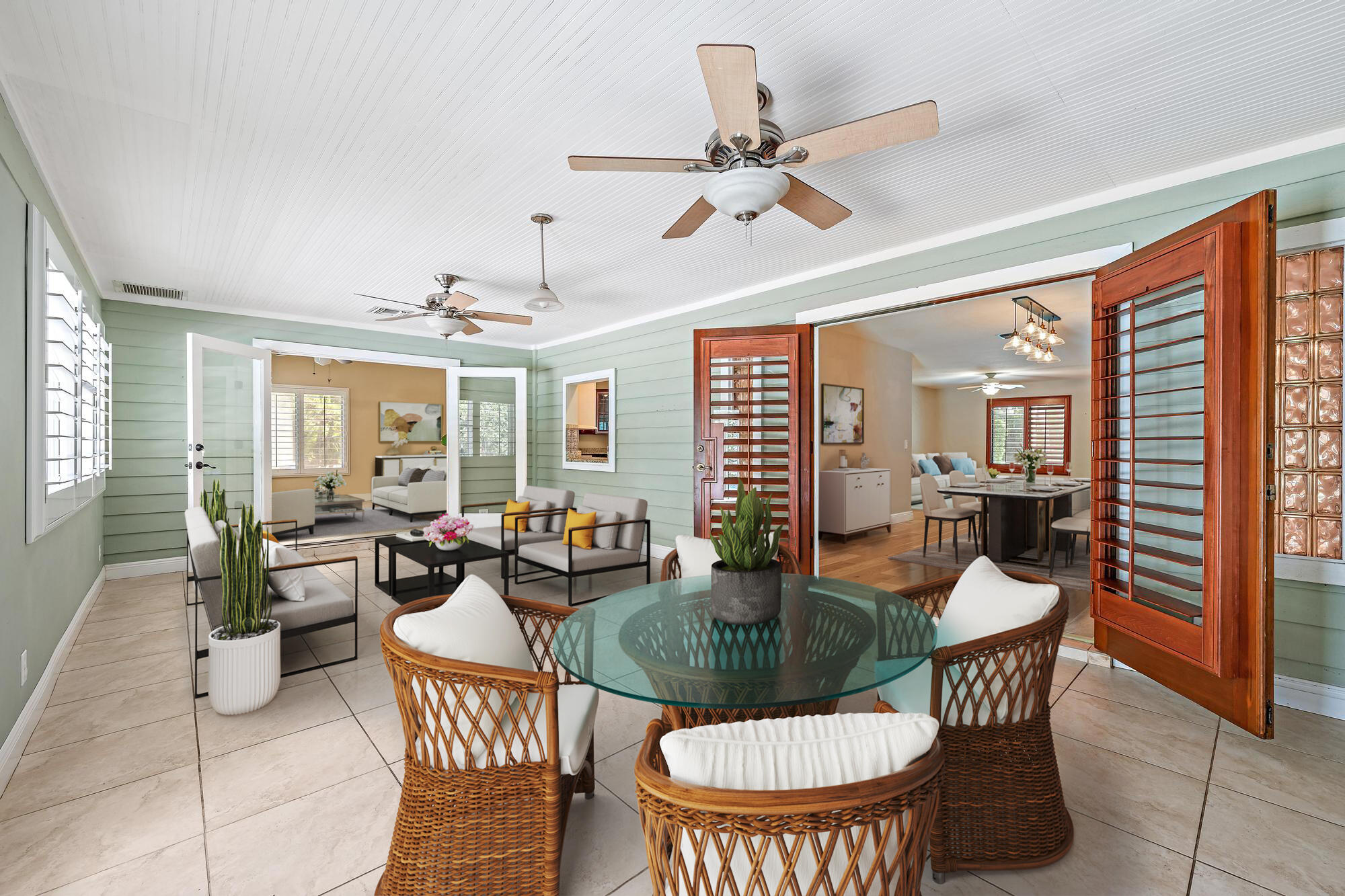 19150 Southeast Jupiter Road Jupiter, FL 33458 - Photo 15 of 43 a dining room with furniture a large window and a chandelier