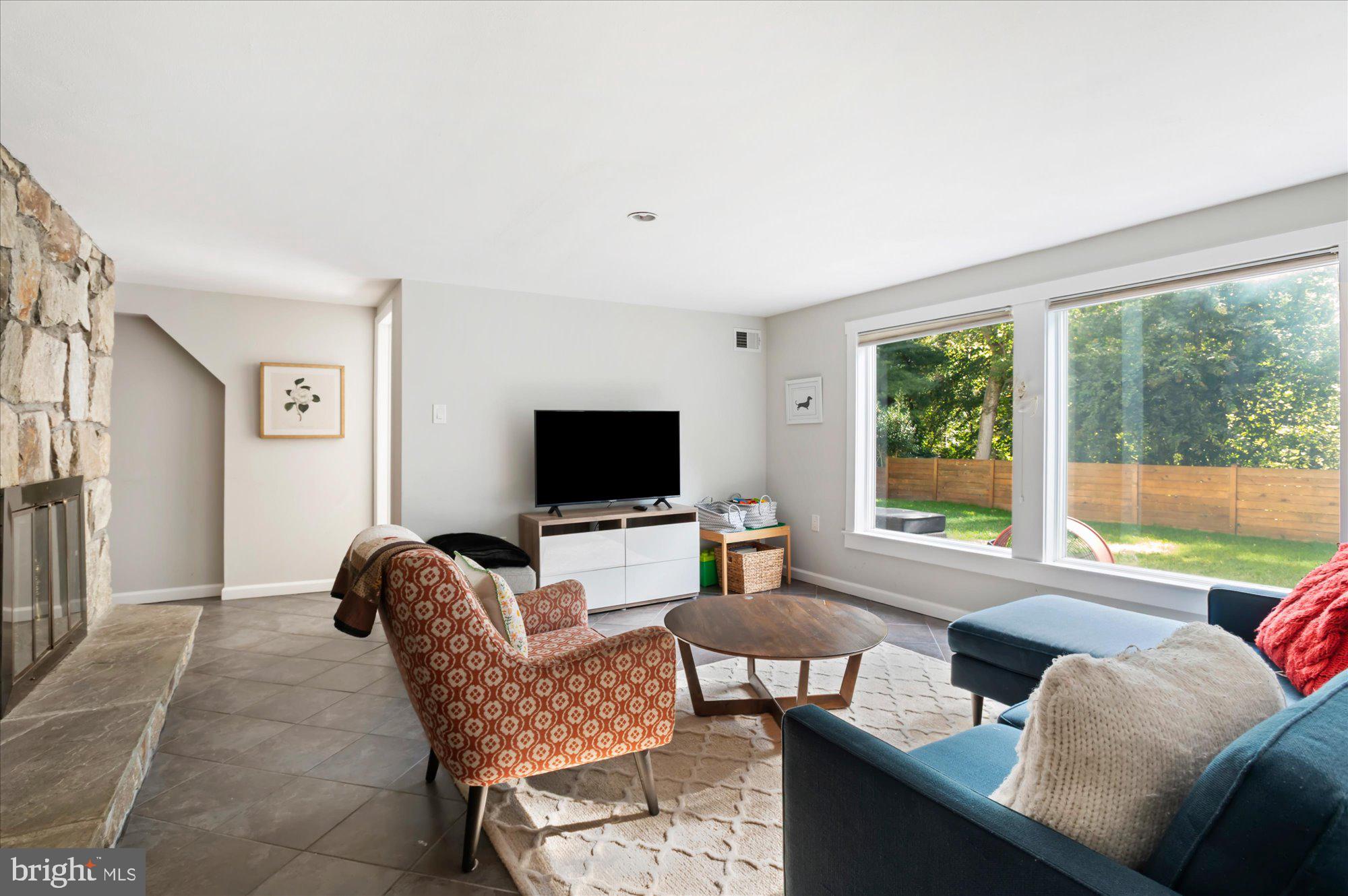 6812 Tulip Hill Terrace Bethesda, MD 20816 - Photo 20 of 35 a living room with furniture and a flat screen tv