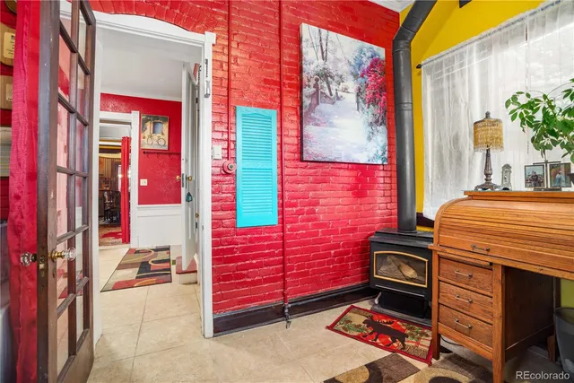 a view of an outdoor space with seating area