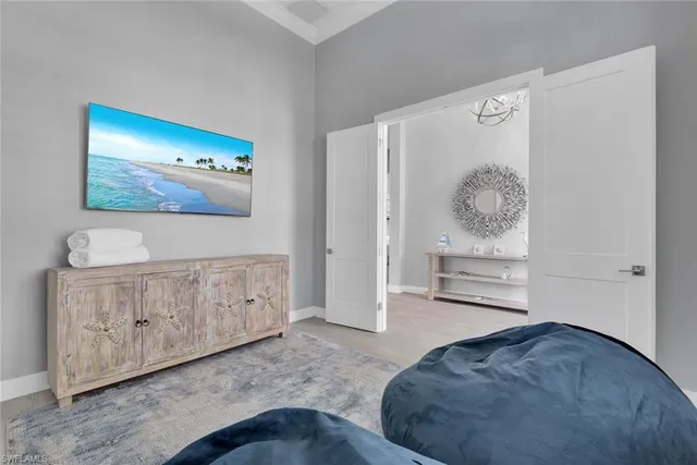 a view of a window in a room