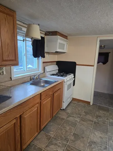 a kitchen with a sink appliances and cabinets