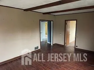 a view of a livingroom with a window