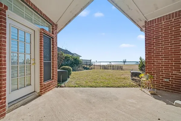 a view of balcony with ocean view