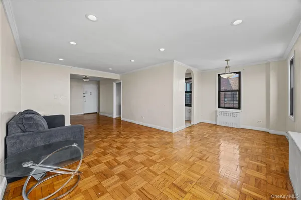 a view of livingroom with furniture and window