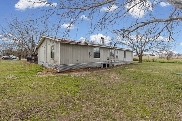 a backyard of a house