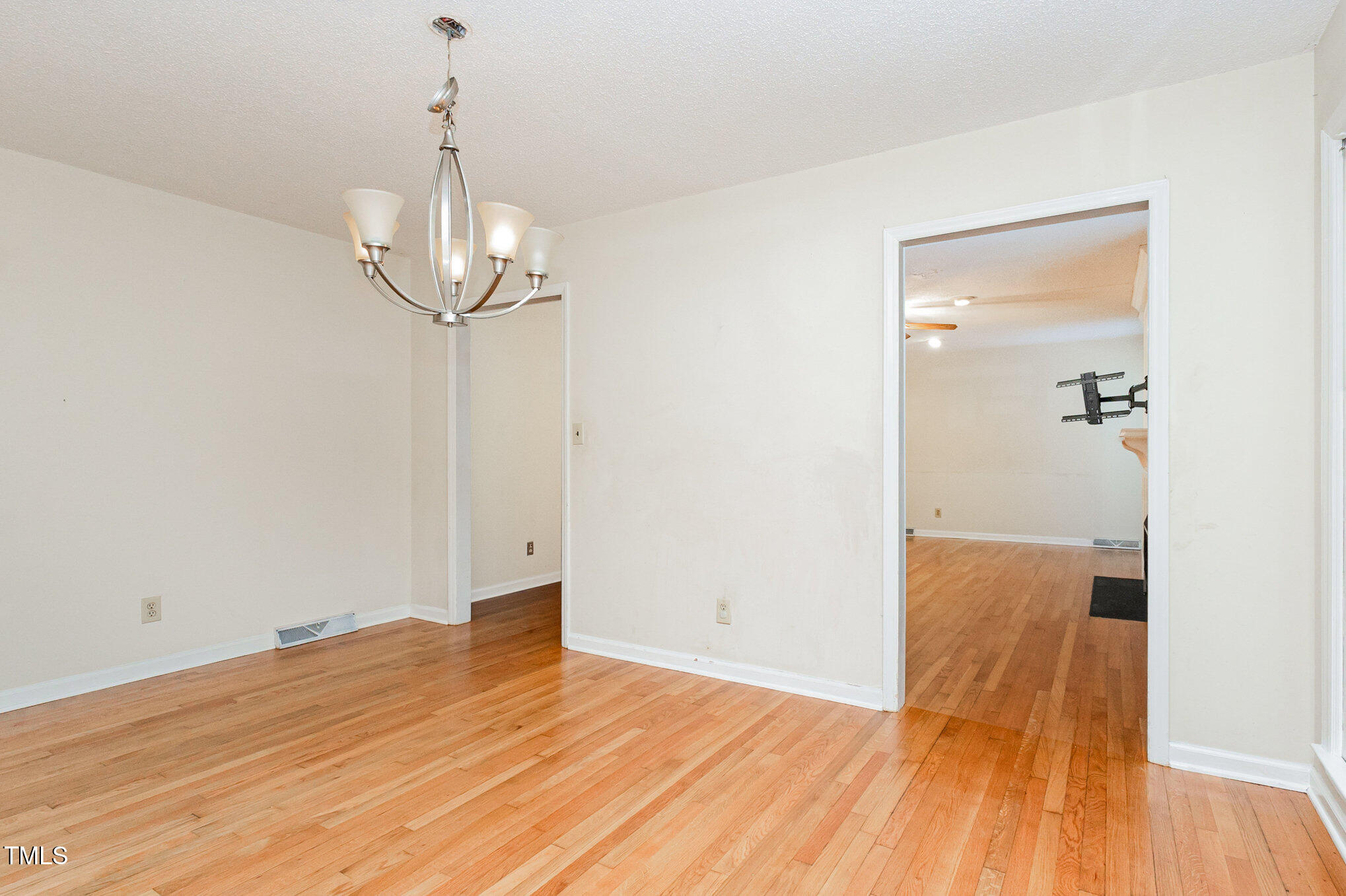 316 Cheeks Lane Graham, NC 27253 - Photo 22 of 52 a view of empty room with wooden floor and ceiling fan