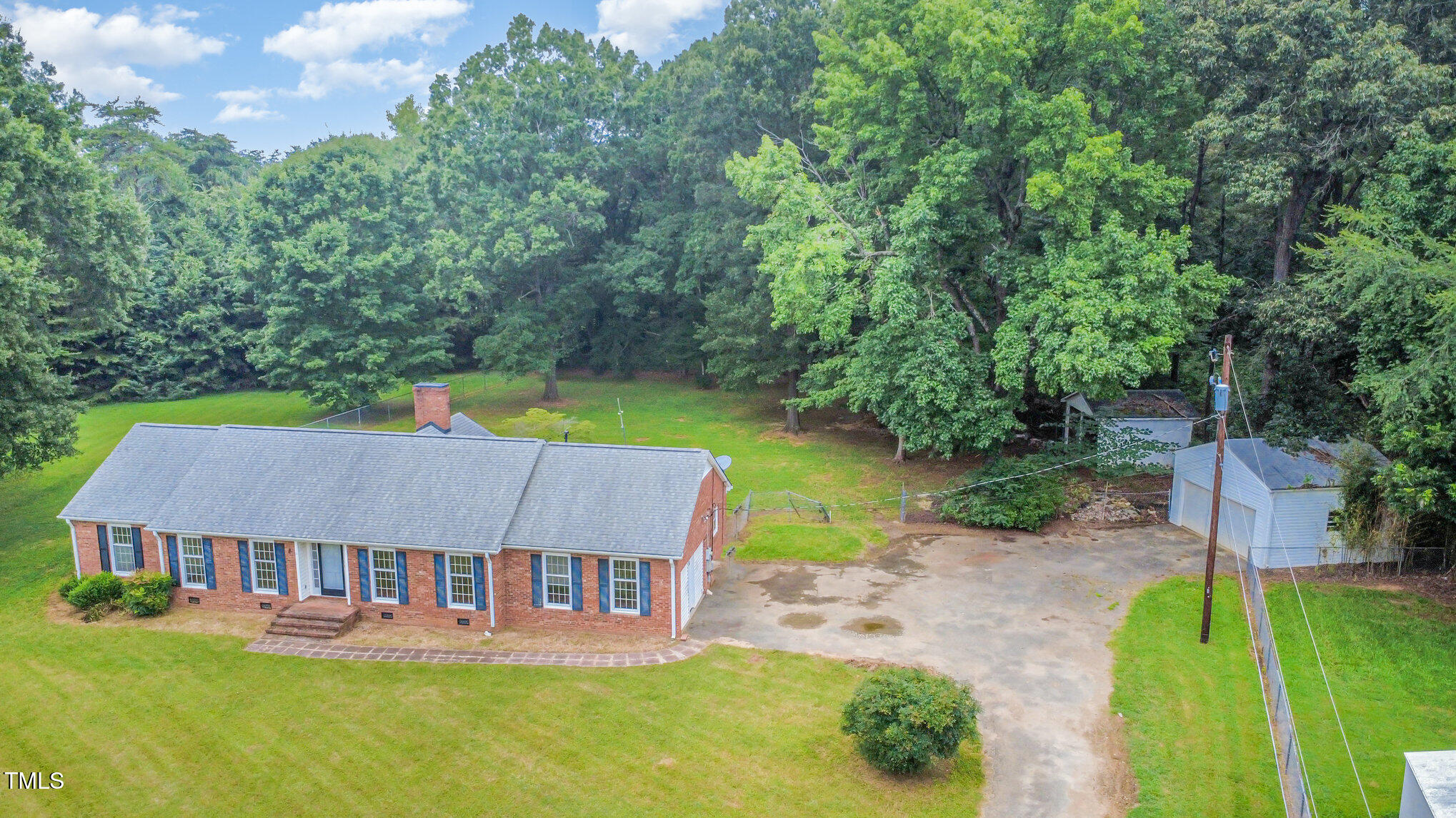 316 Cheeks Lane Graham, NC 27253 - Photo 47 of 52 an aerial view of a house