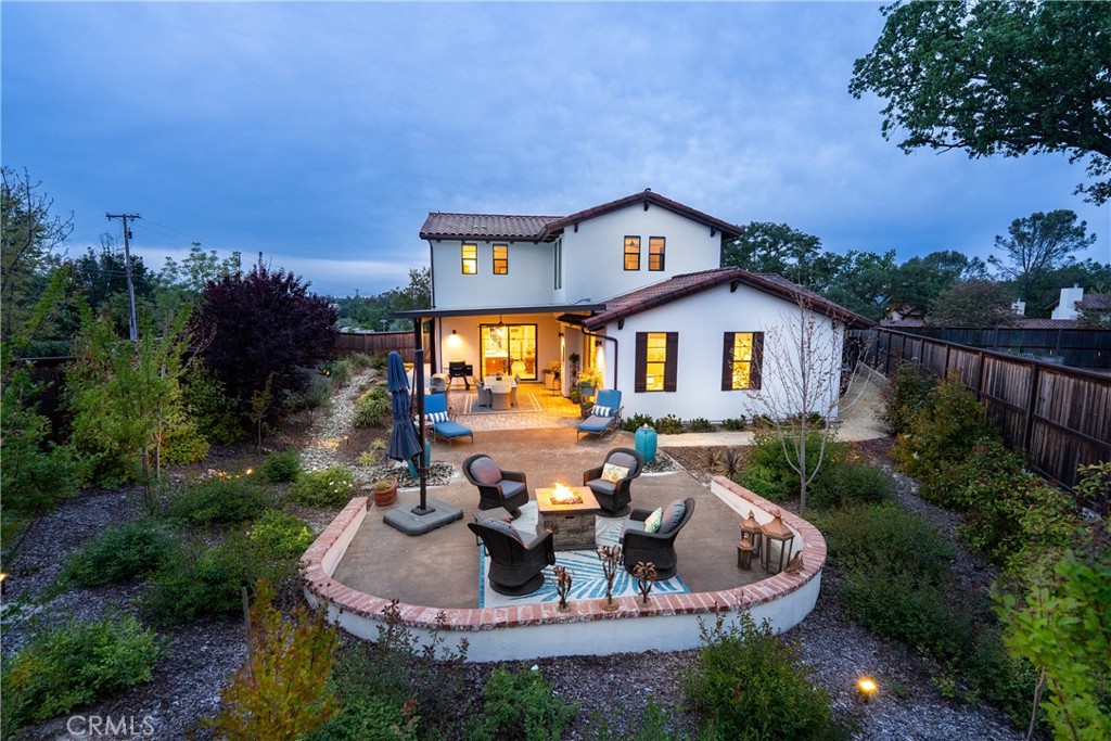 9300 Via Castillo Atascadero, CA 93422 - Photo 44 of 49 a view of a house with backyard outdoor seating and hardwood