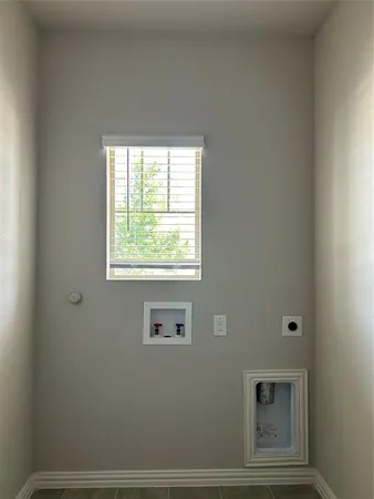 a view of a small space with window