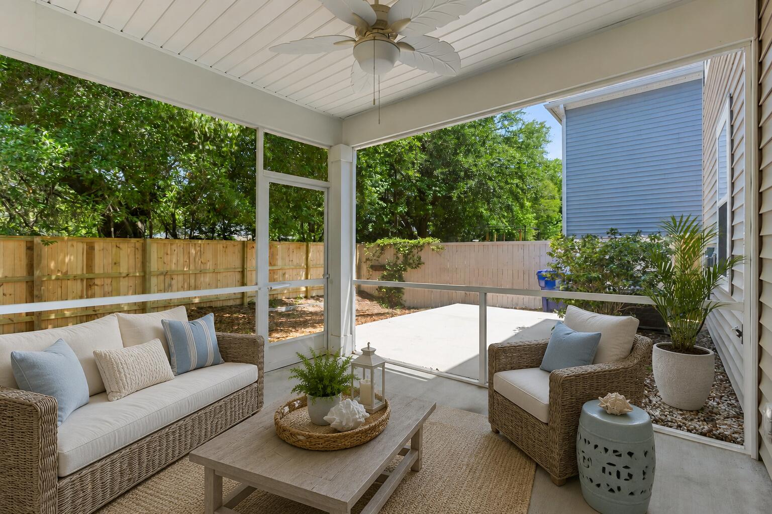 3830 Sawmill Court Mount Pleasant, SC 29429 - Photo 5 of 19 Staged screened porch