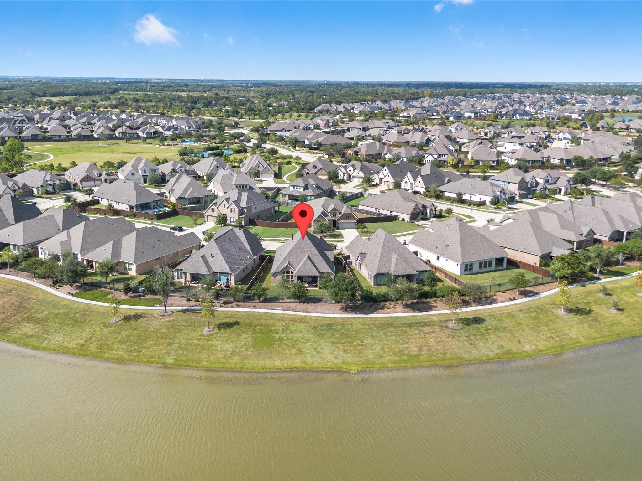 10135 Napier Drive Rosharon, TX 77583 - Photo 30 of 36 Observation Park can be seen in the upper left side of the photo showing the close proximity to the home.