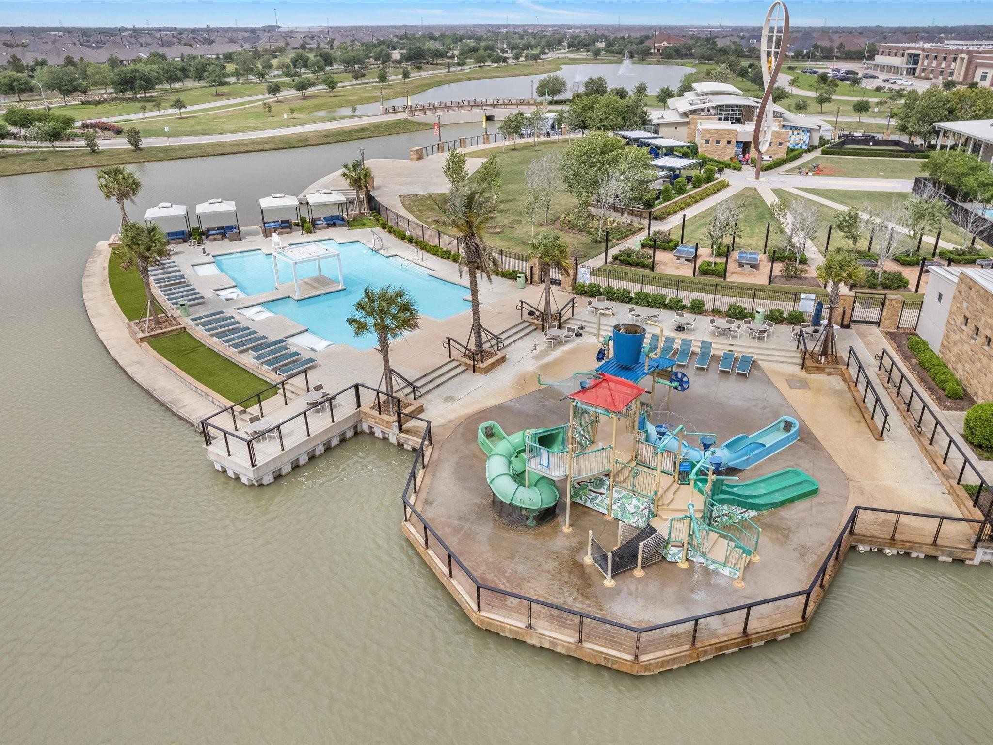 10135 Napier Drive Rosharon, TX 77583 - Photo 33 of 36 Oasis Village Pool & Water Slides