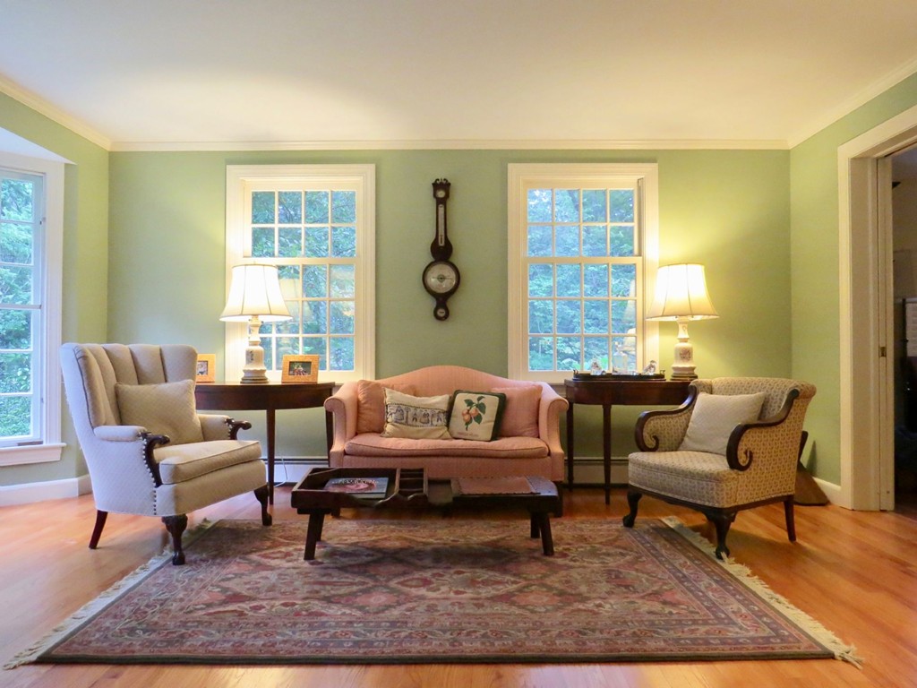 30 Aberdeen Road Weston, MA 02493 - Photo 8 of 24 a living room with furniture and a rug