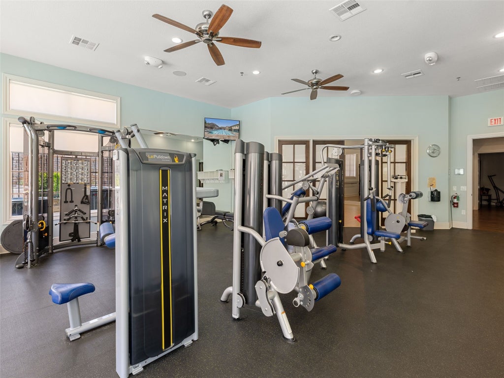 108-2 Rivalto Circle, Unit C3 Lakeway, TX 78734 - Photo 24 of 35 a view of a room with gym equipment