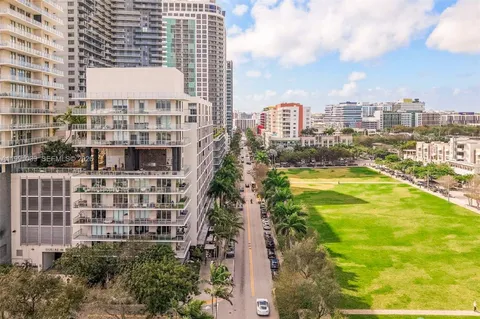a view of a city with tall buildings
