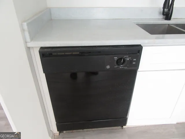 a close view of washer and dryer