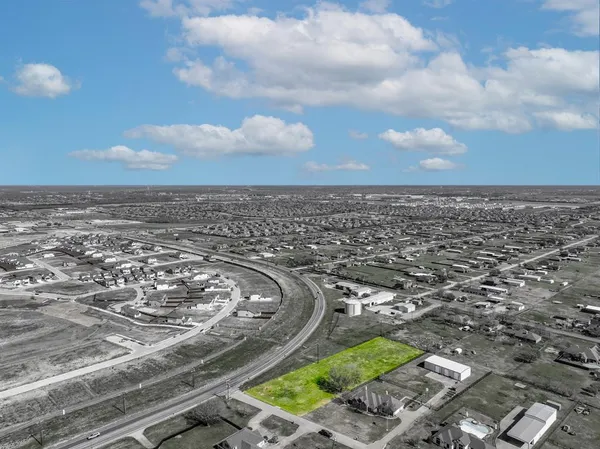 an aerial view of a city