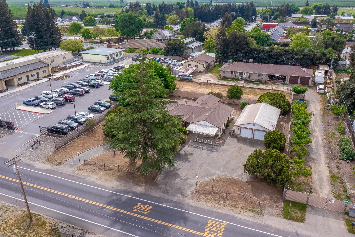 13230 4th Street Hickman, CA 95323 - Photo 6 of 54 an aerial view of house with yard swimming pool and outdoor seating