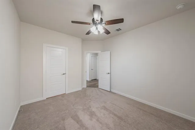 a view of an empty room