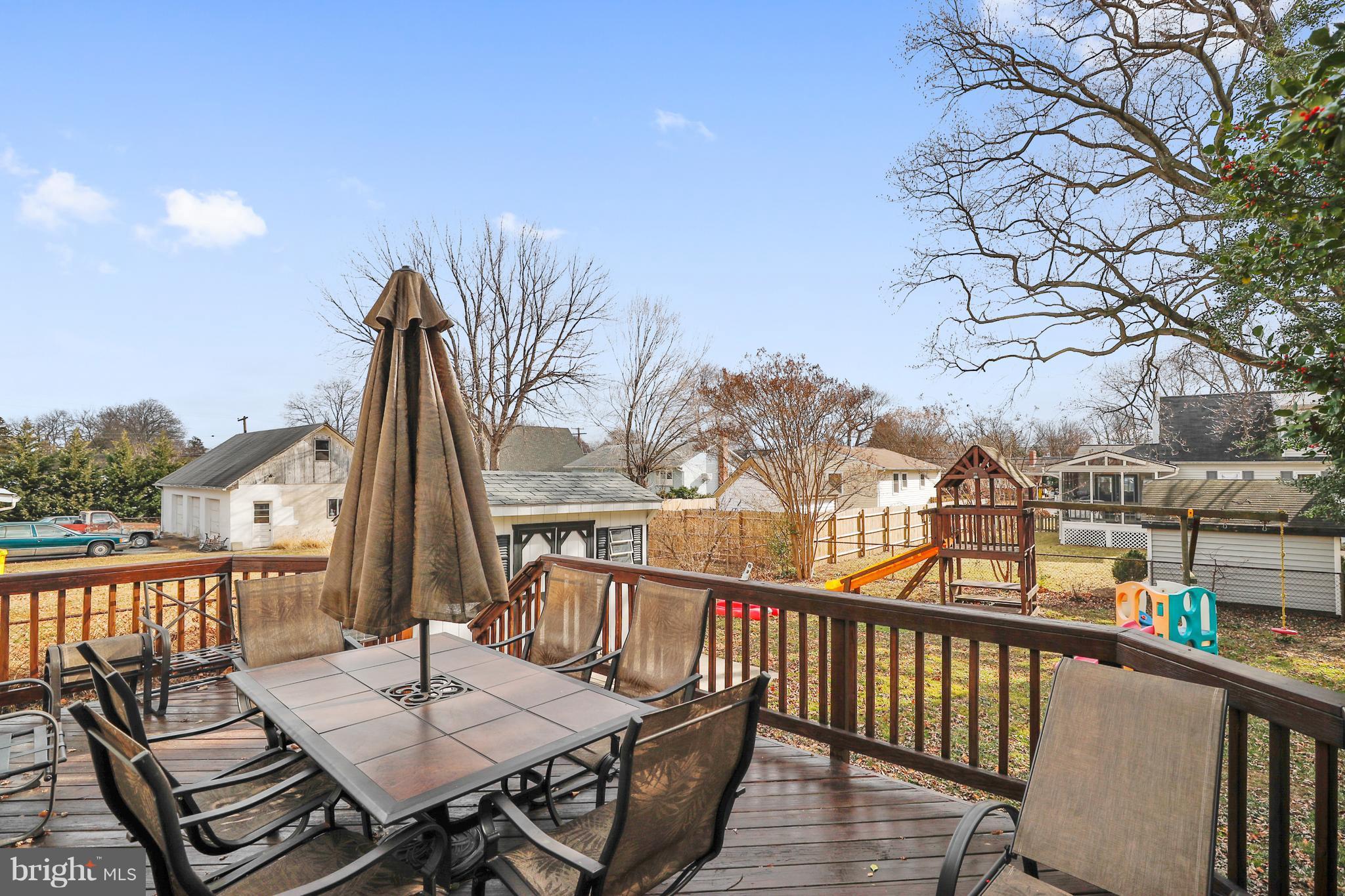 203 Dale Road Pasadena, MD 21122 - Photo 20 of 30 Large Deck for Entertaining