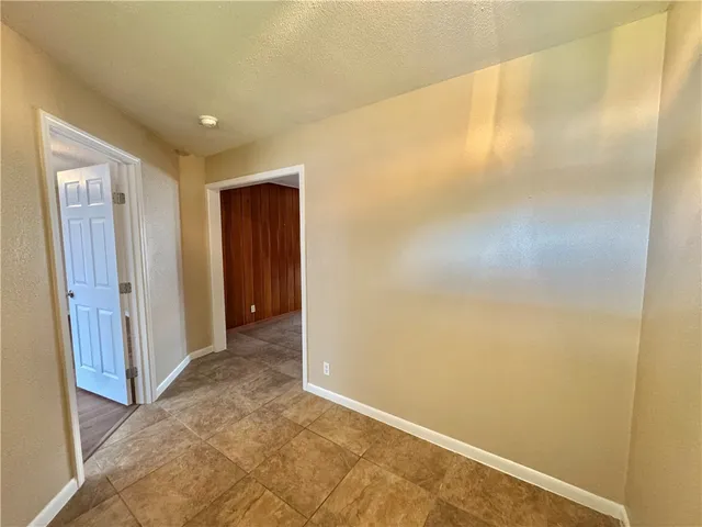a view of hallway with shower
