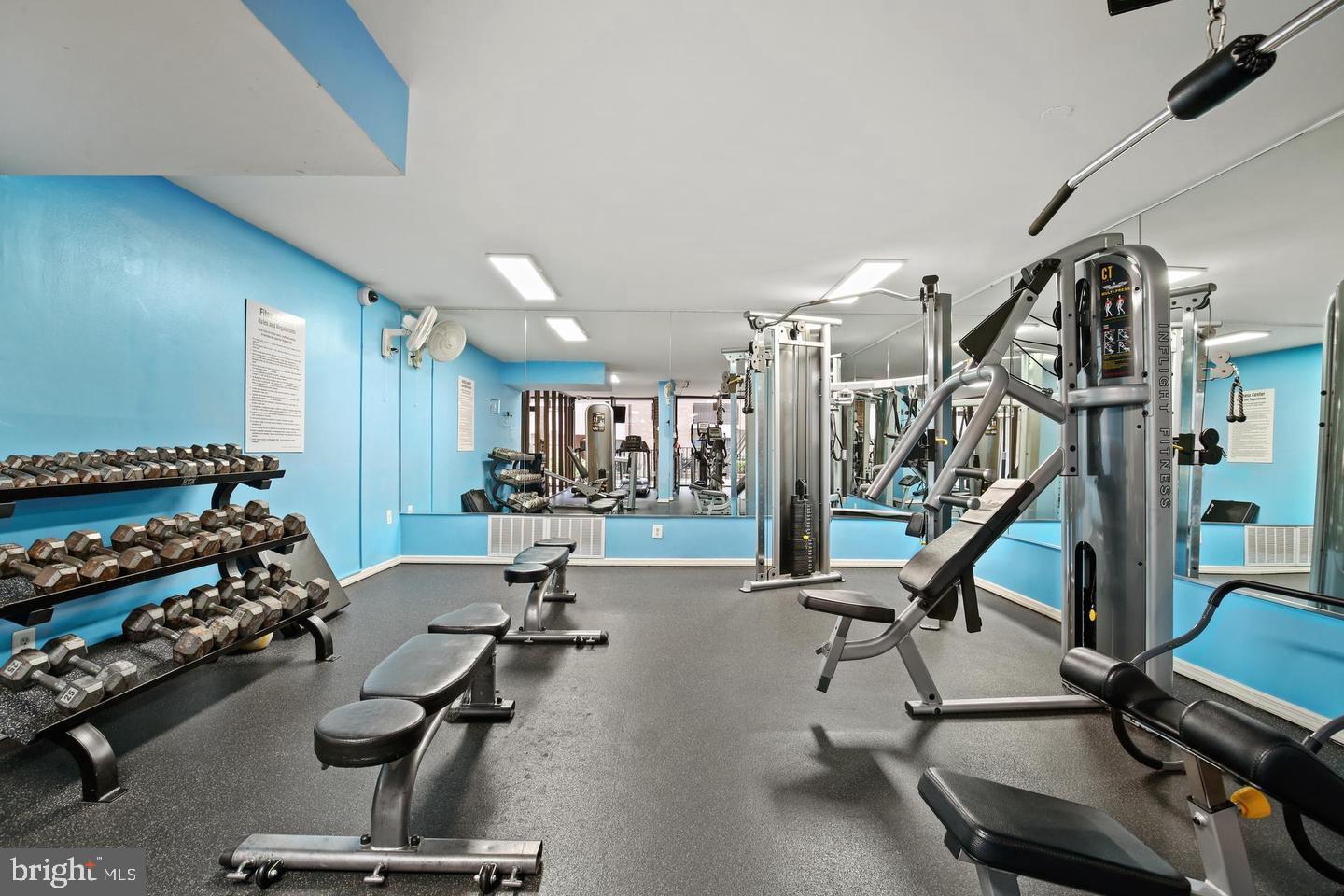 4 Monroe Street, Unit 802 Rockville, MD 20850 - Photo 28 of 44 a view of a room with gym equipment