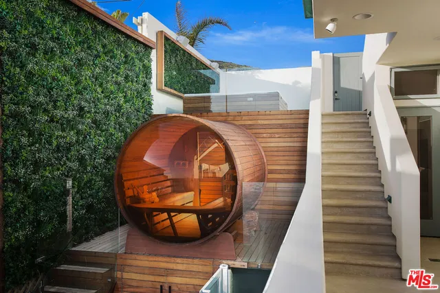 a view of a roof deck