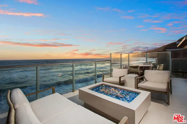 a view of a couches in the roof deck