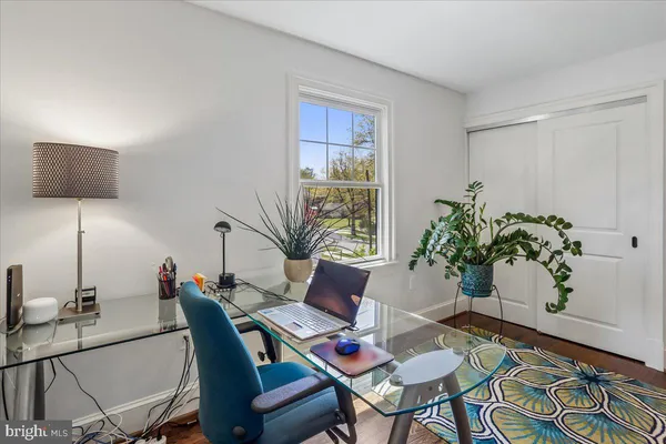 a bathroom with a shower and a toilet