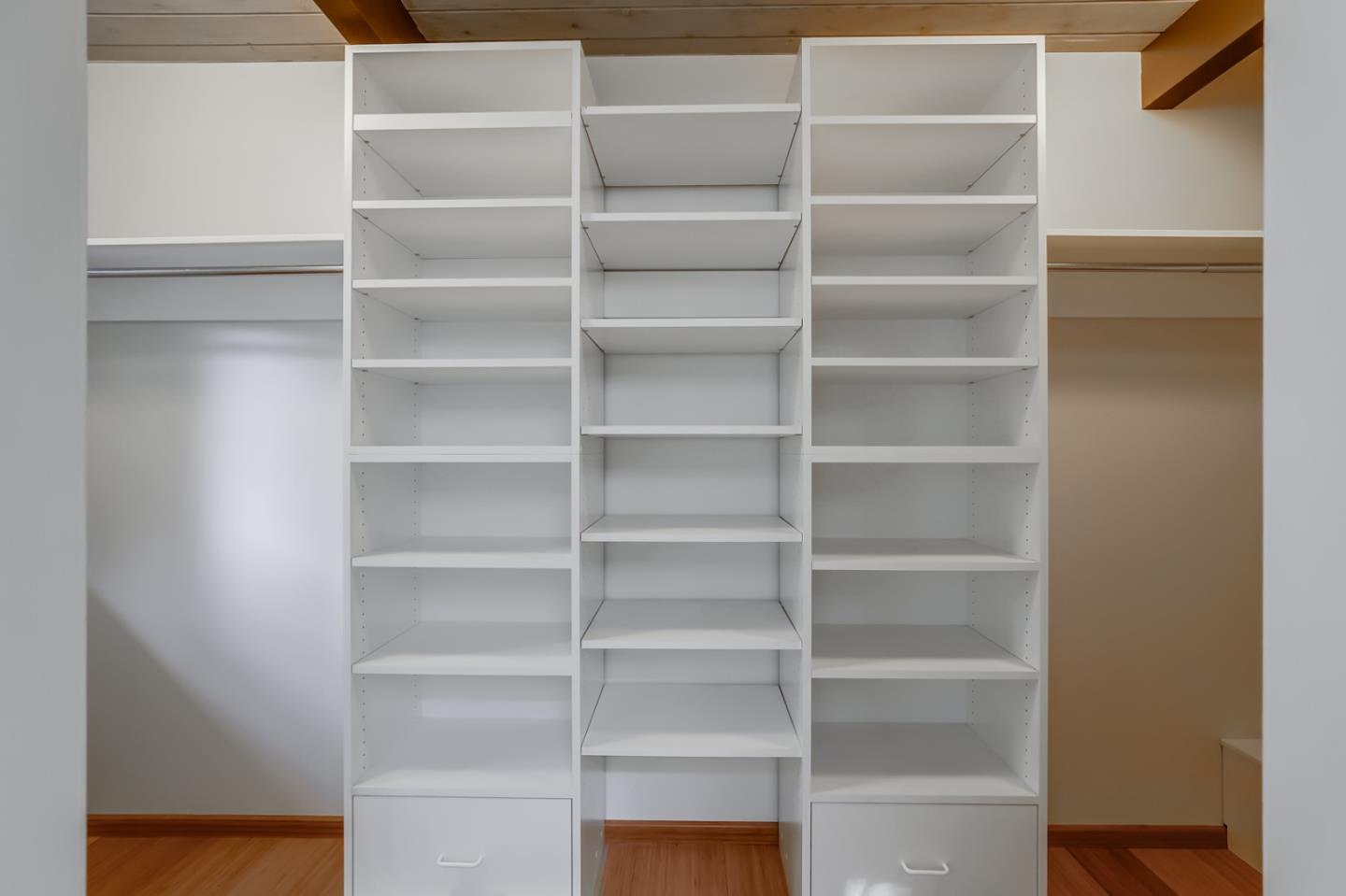 1614 Clay Drive Los Altos, CA 94024 - Photo 21 of 43 a view of walk in closet with empty racks