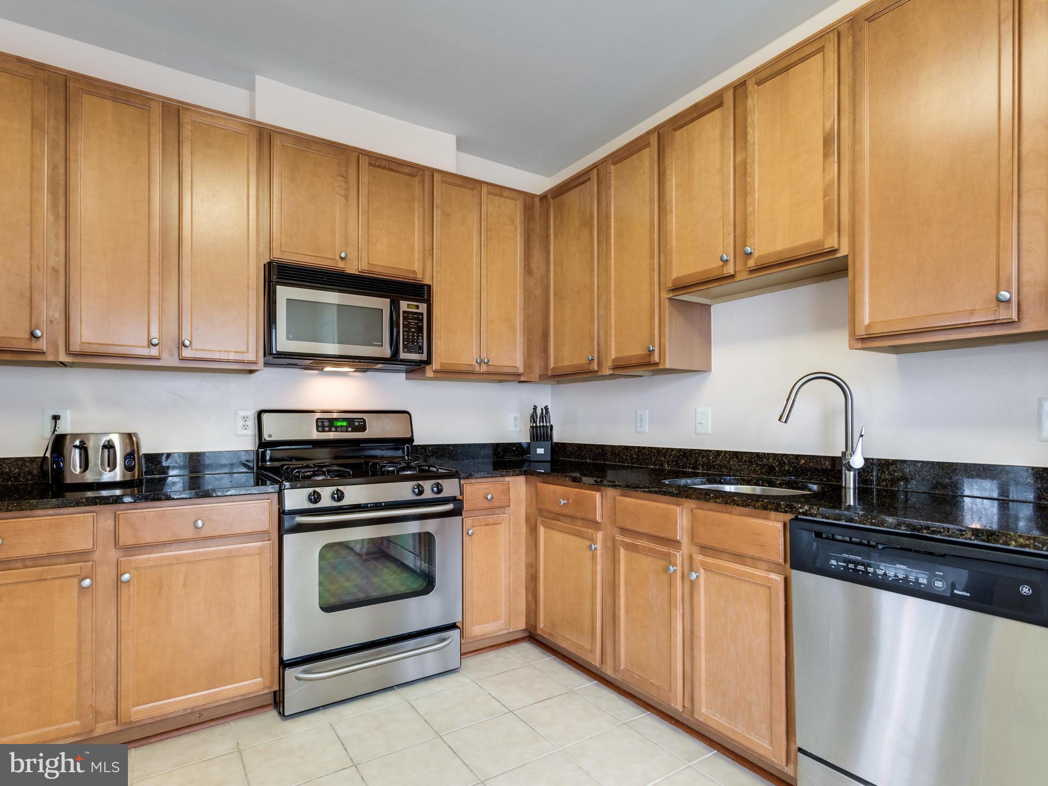 1520 North Point Drive, Unit 201 Reston, VA 20194 - Photo 9 of 30 Kitchen with granite counters, SS appliances
